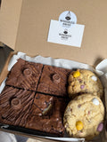 A Mix Of Four Brownies & Two Cookies